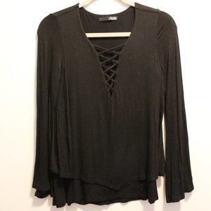 Black Laced Sweater